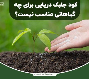 کود جلبک دریایی برای چه گیاهانی مناسب نیست