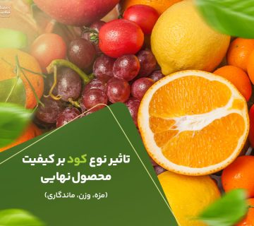تاثیر نوع کود بر کیفیت محصول نهایی