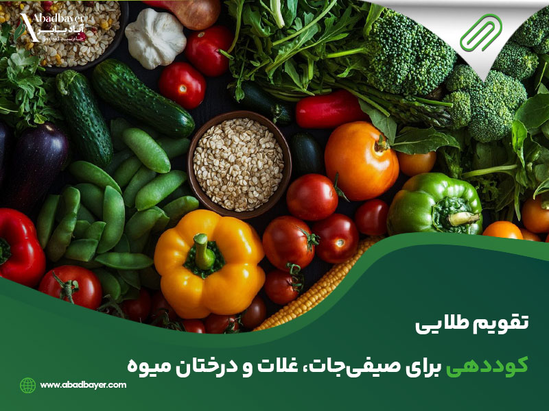 تقویم طلایی کوددهی برای صیفی جات و غلات و درختان میوه