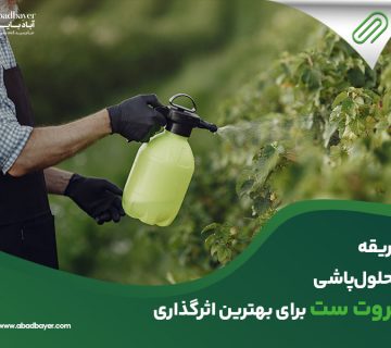طریقه محلول پاشی فروت ست برای بهترین اثر گذاری