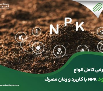معرفی کامل انواع کود npk با کاربرد و زمان آن