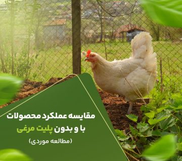 مقایسه عملکرد محصولات با و بدون پلیت مرغی