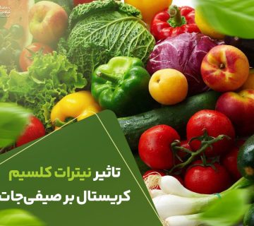 تاثیر نیترات کلسیم کریستال صیفی جات