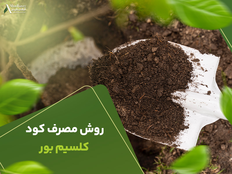 روش مصرف کود کلسیم بور