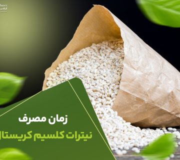 زمان مصرف نیترات کلسیم کریستال